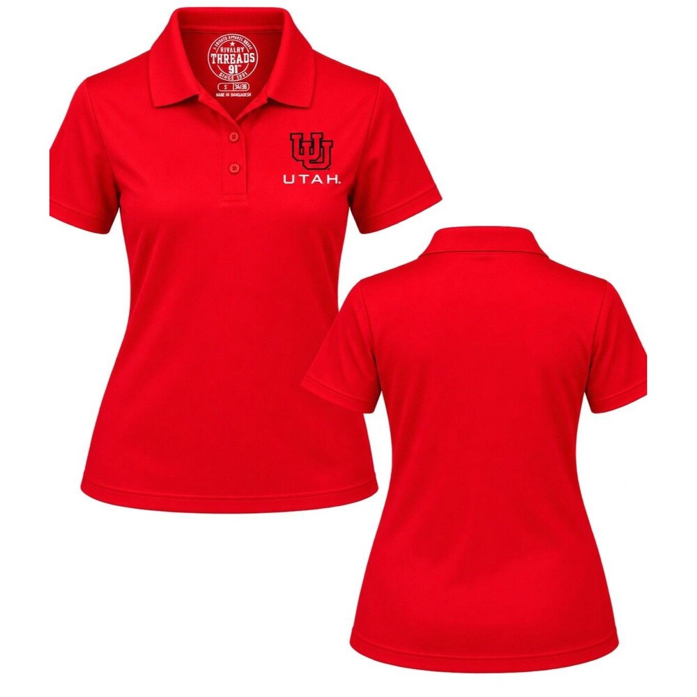 NCAA Utah Utes Rivalry Threads College Polo Shirt Size Small